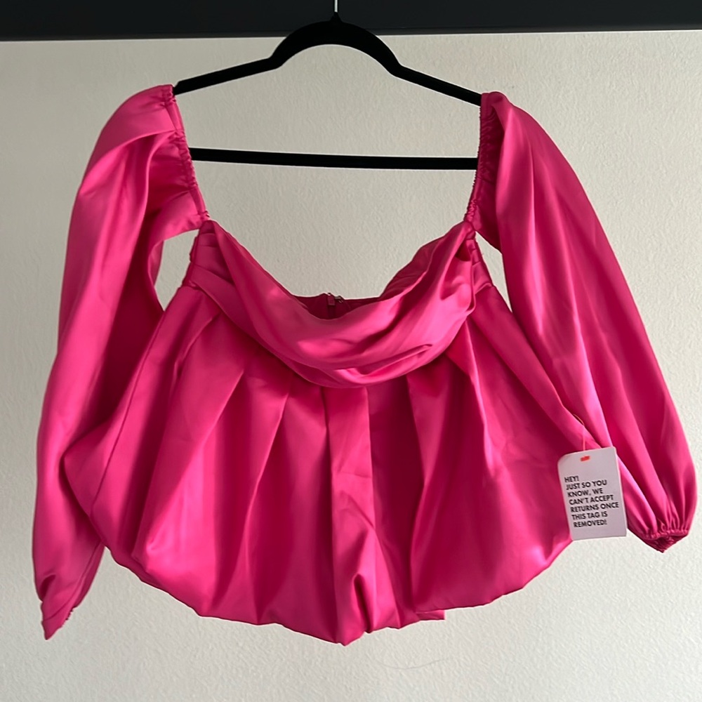 ASOS Luxe Peplum off the shoulder top! Super cute and comes with tickets